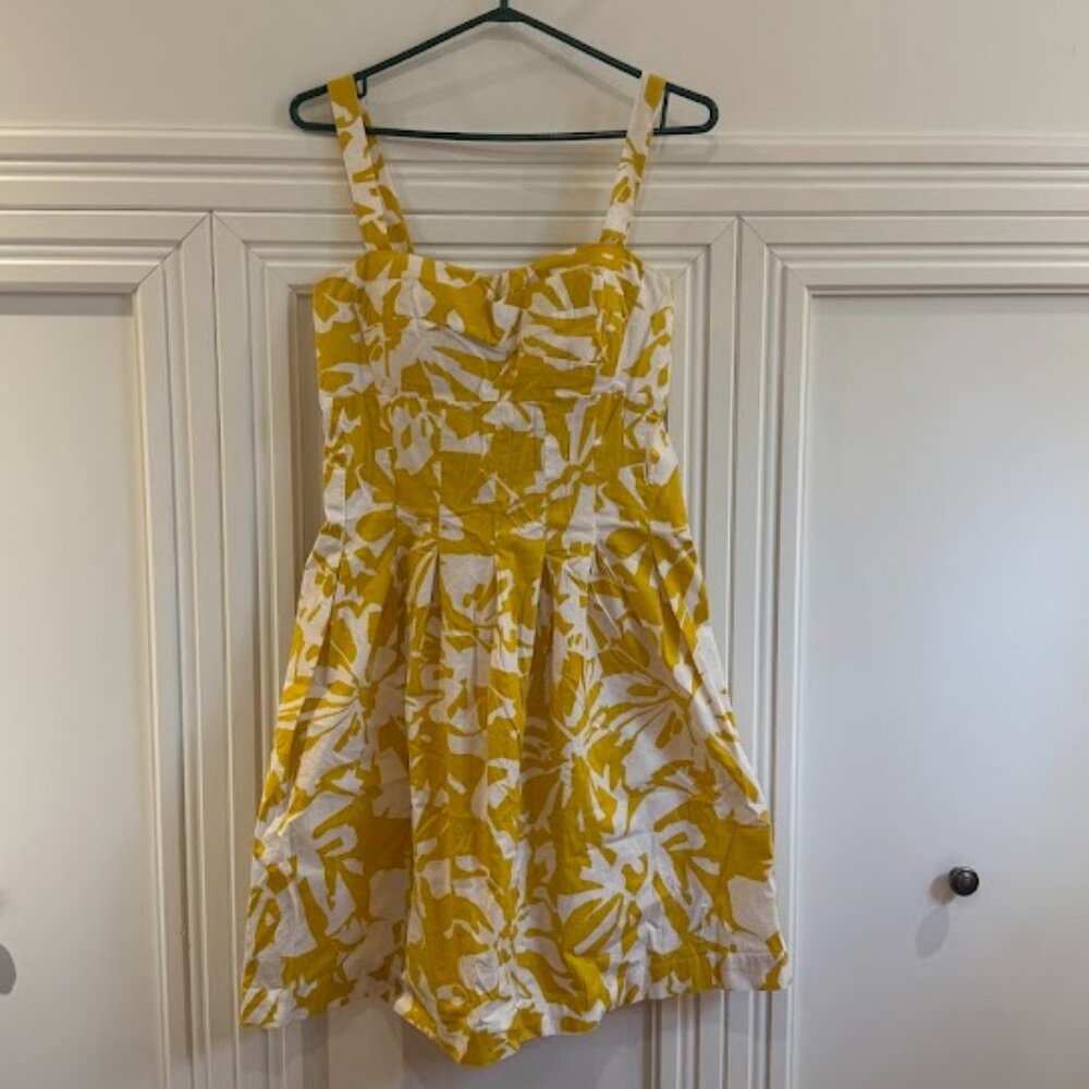 R&K Originals Yellow Floral Sundress - Size 10